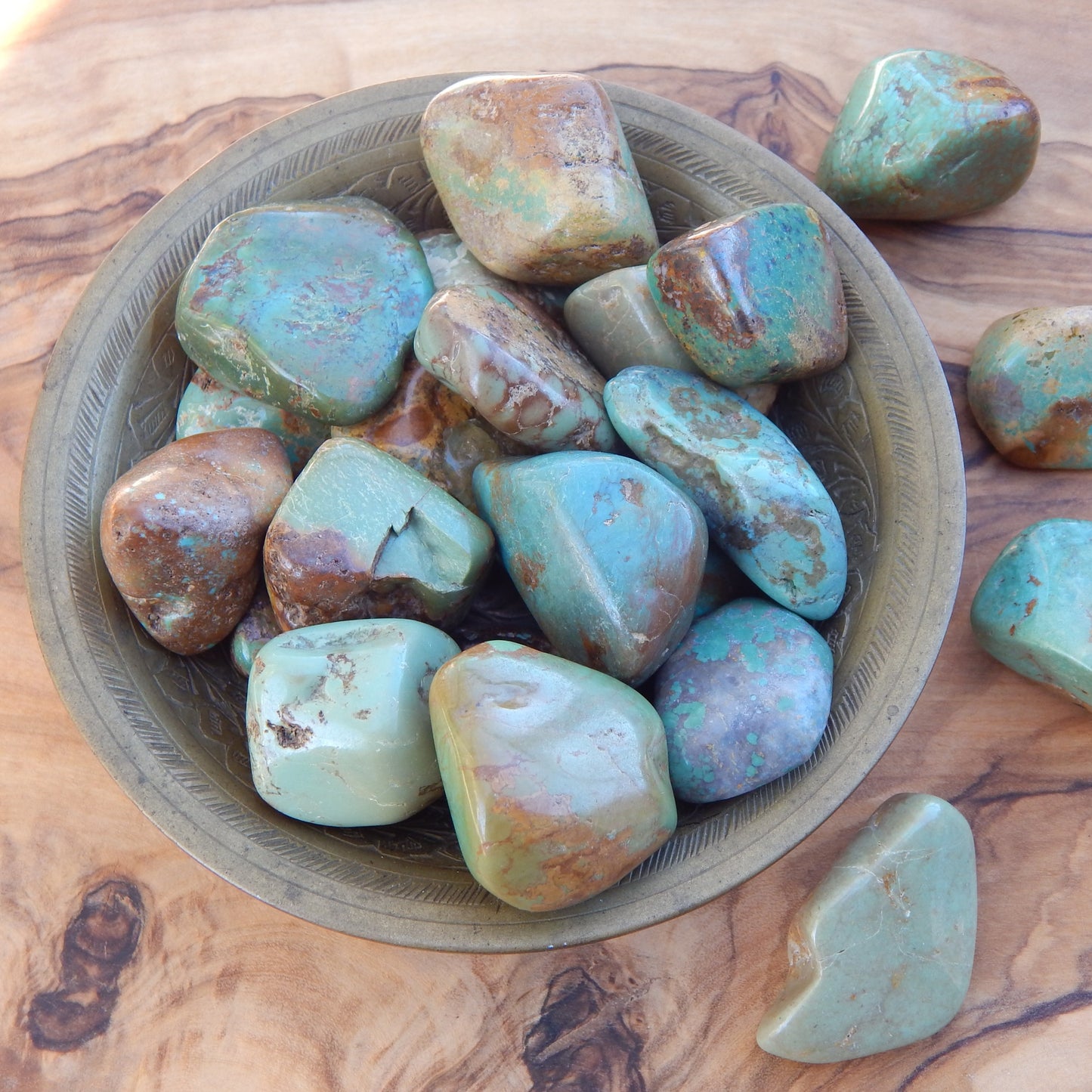 Turquoise Tumbled Stones