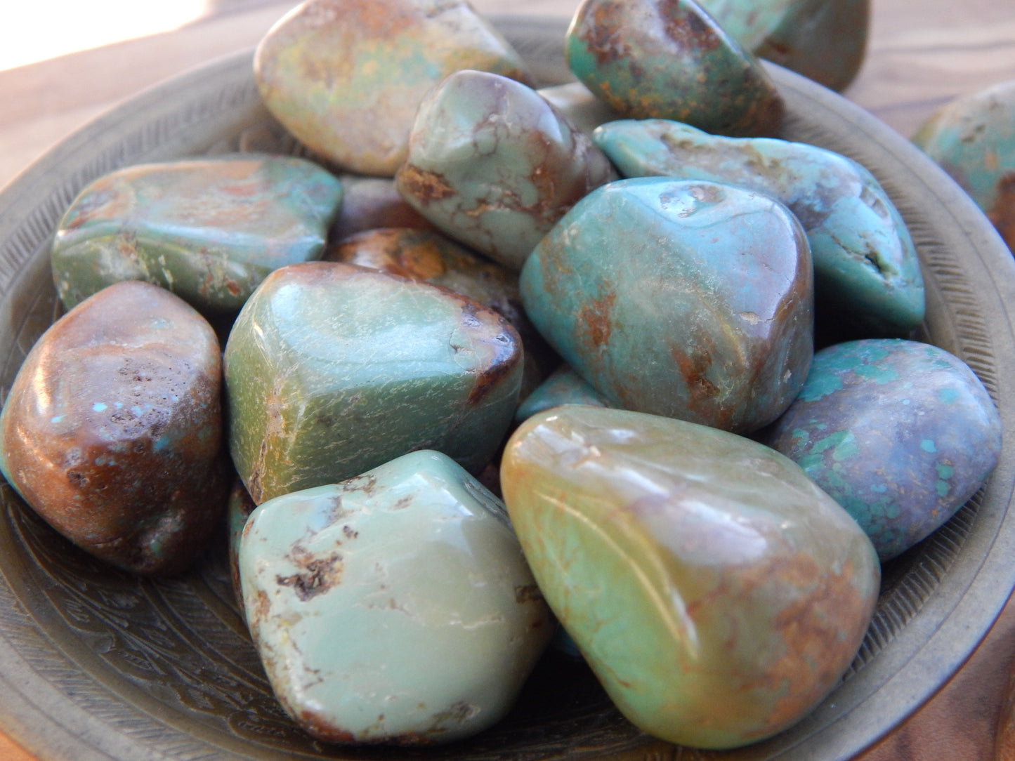 Turquoise Tumbled Stones