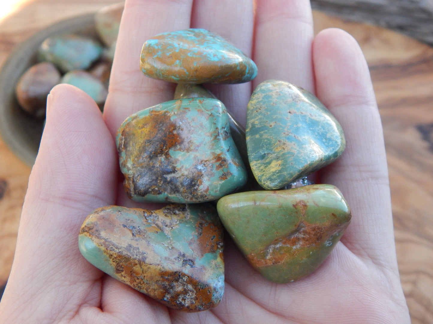 Turquoise Tumbled Stones