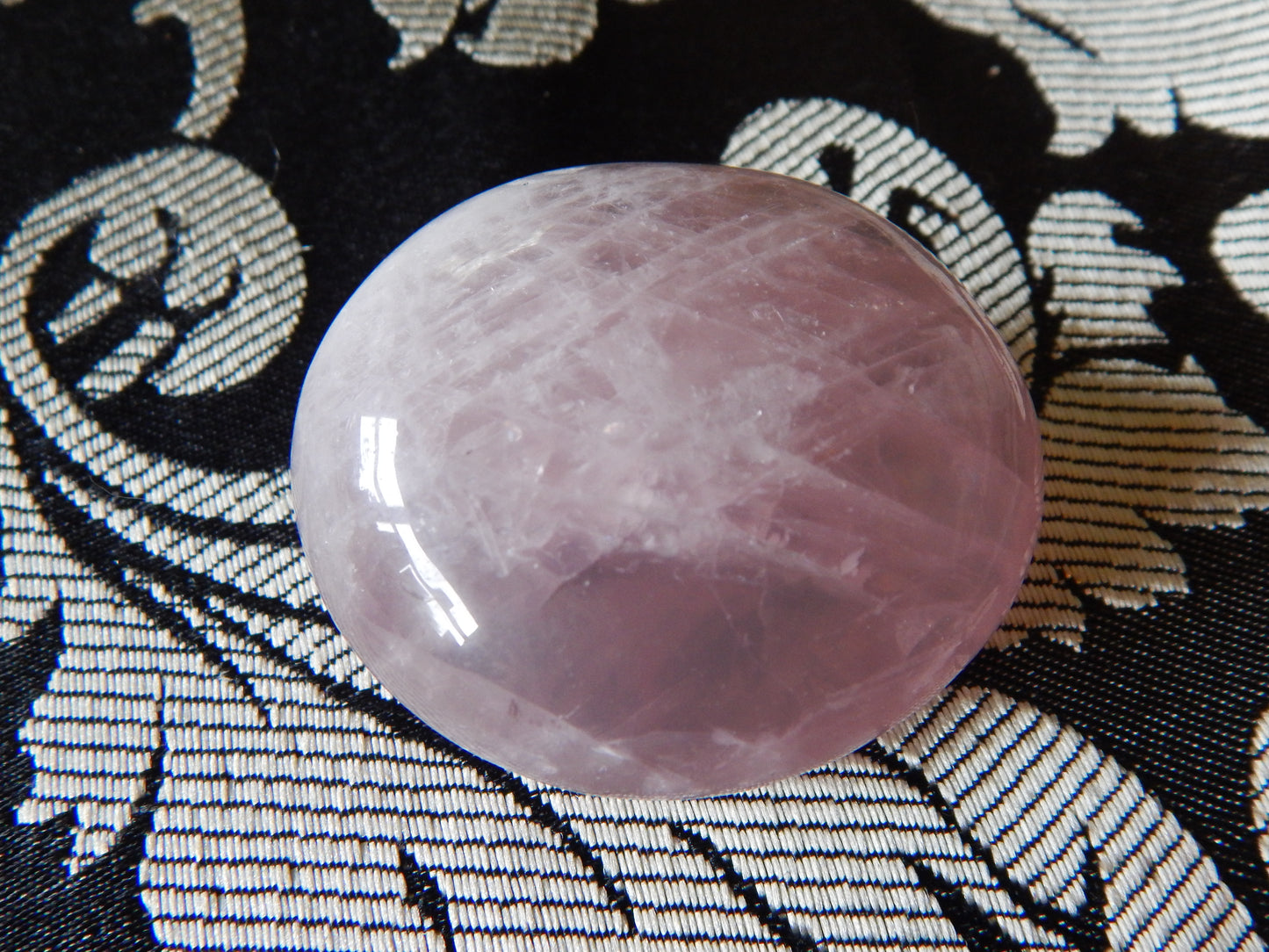 Rose Quartz Palm Stone