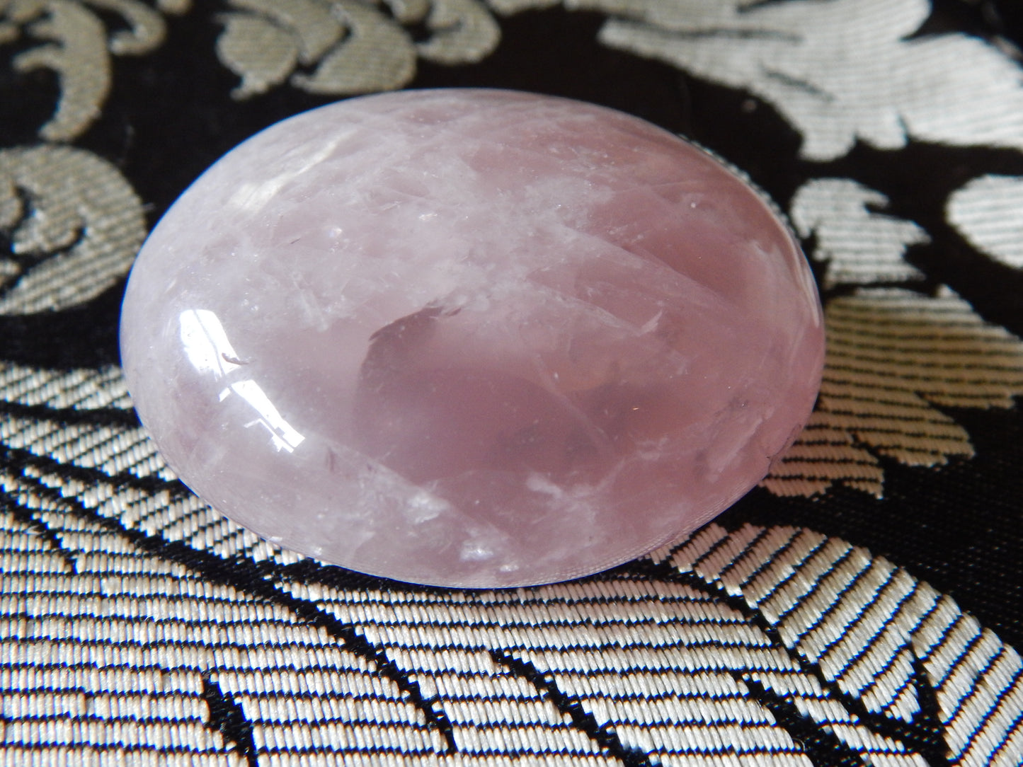 Rose Quartz Palm Stone