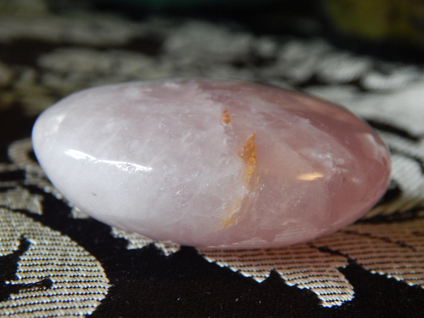 Rose Quartz Palm Stone