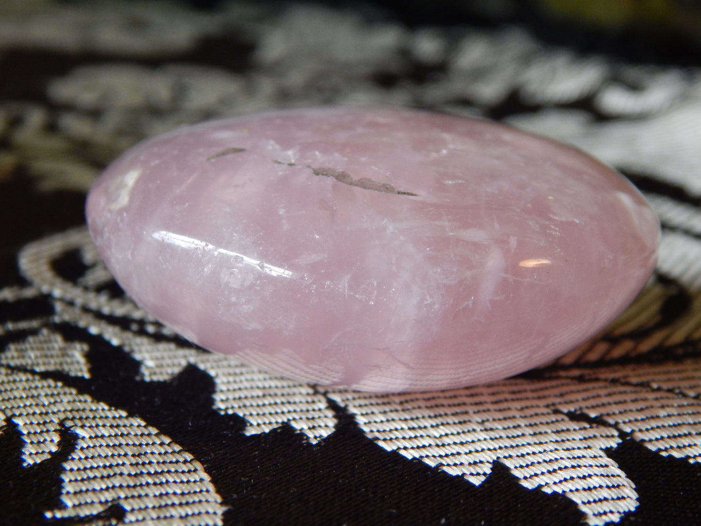 Rose Quartz Palm Stone