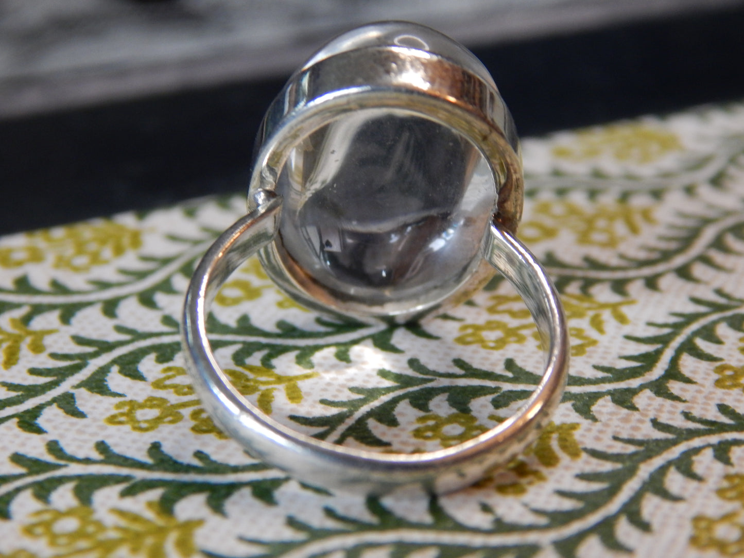 Activating Clear Quartz Sterling Silver Ring Size 8