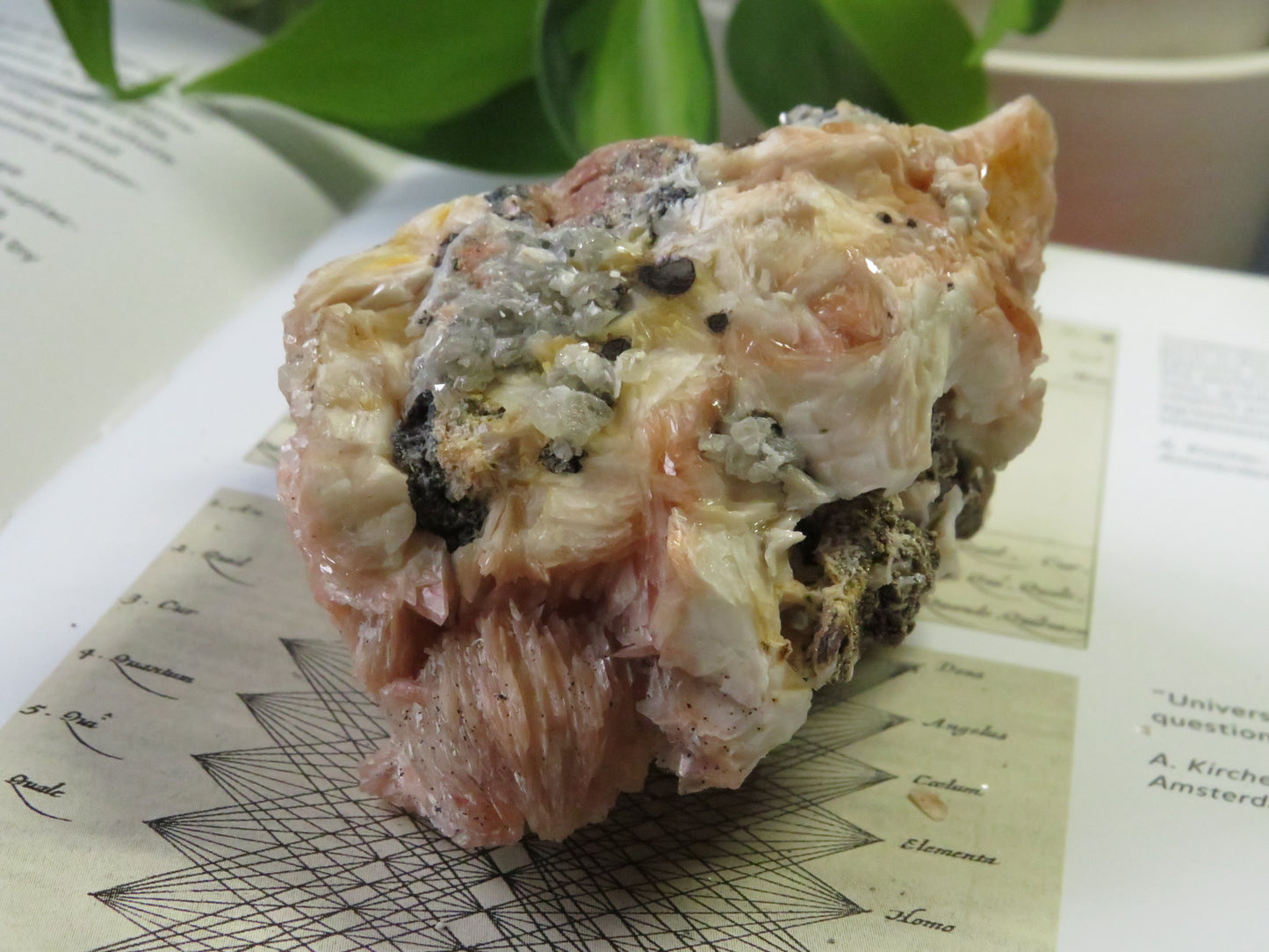 Barite with Galena and Cerussite Cluster