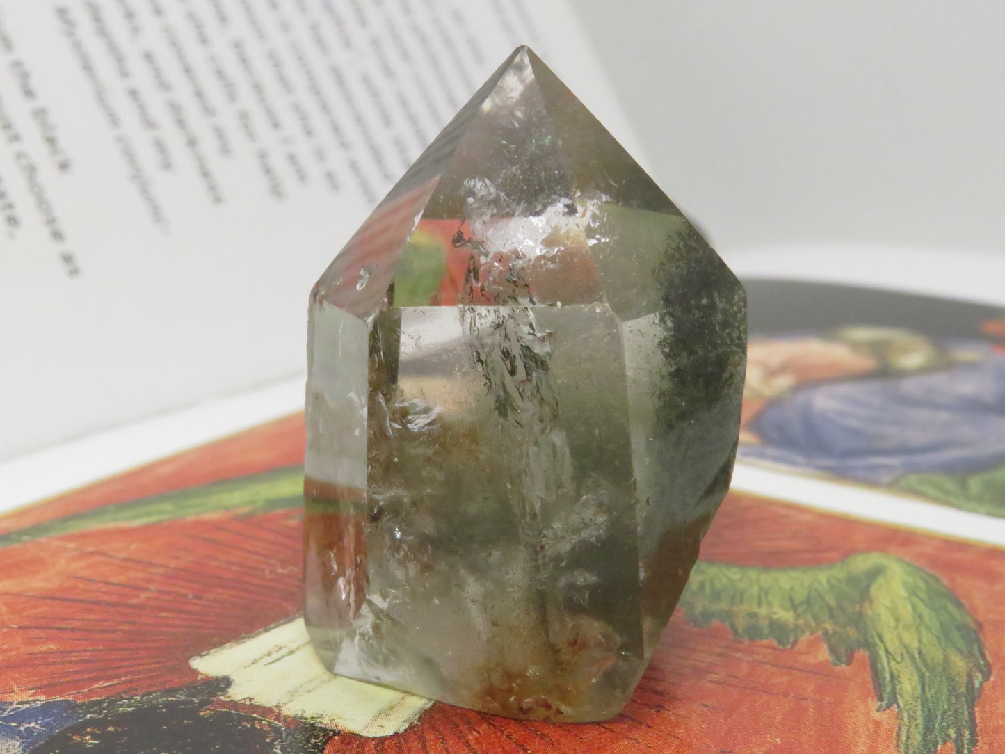 Chlorite Included Phantom Garden Quartz Tower