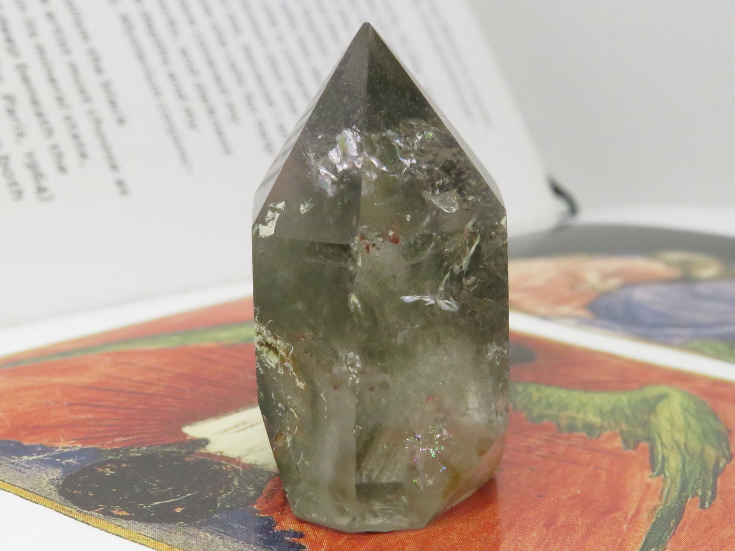 Chlorite Included Phantom Garden Quartz Tower