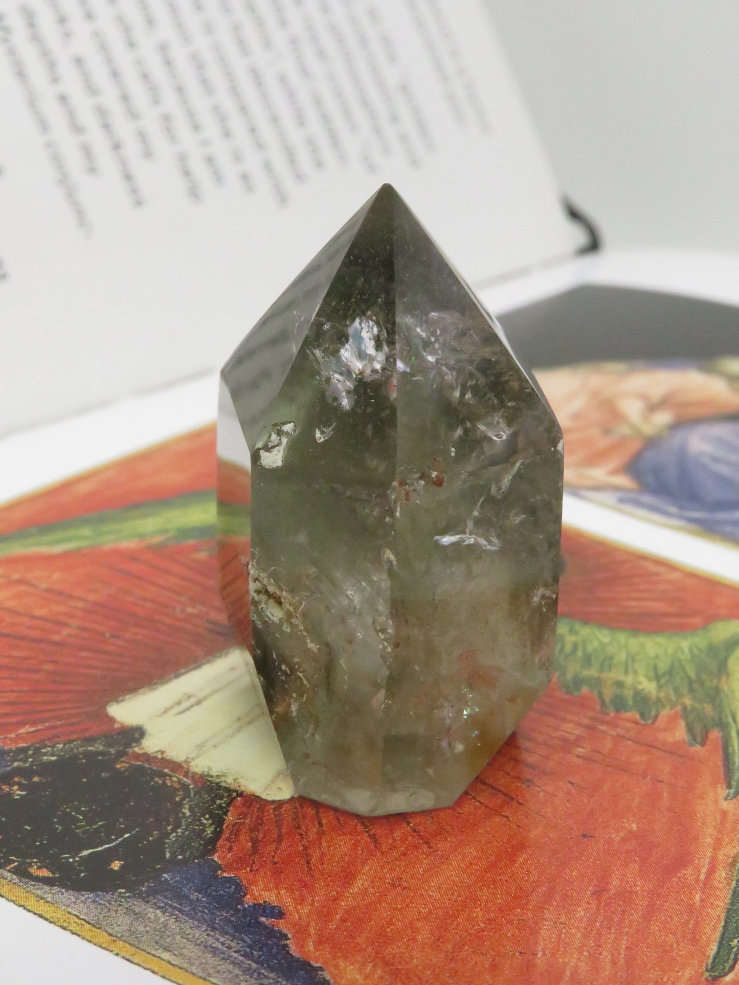 Chlorite Included Phantom Garden Quartz Tower